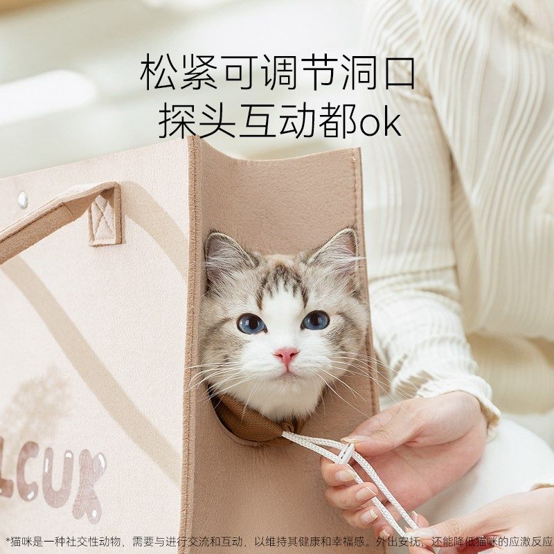 宠物猫咪猫包便携外出轻便款大容量防应激抓咬毛毡露头透气单肩包,宠物/宠物食品及用品,背包/箱包,淘宝优惠券,粉丝福利购,淘宝优惠卷