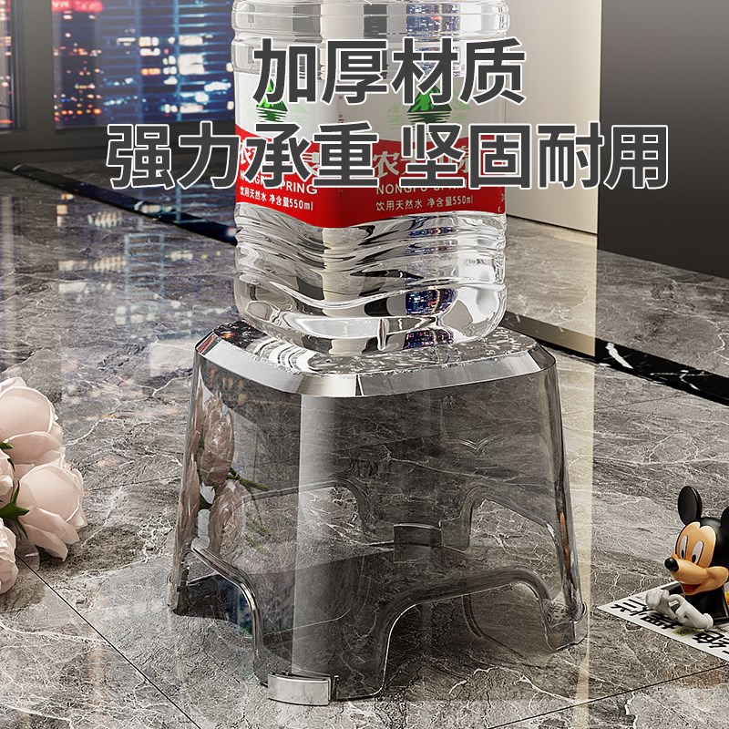 亚克力透明小凳子家用矮凳轻奢客厅茶几塑料凳子儿童板凳加厚椅子