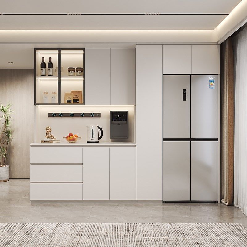 餐边柜酒柜一体靠墙高柜嵌入式冰箱柜高端厨房橱柜储物柜客厅定制,住宅家具,餐边柜,淘宝优惠券,粉丝福利购,淘宝优惠卷