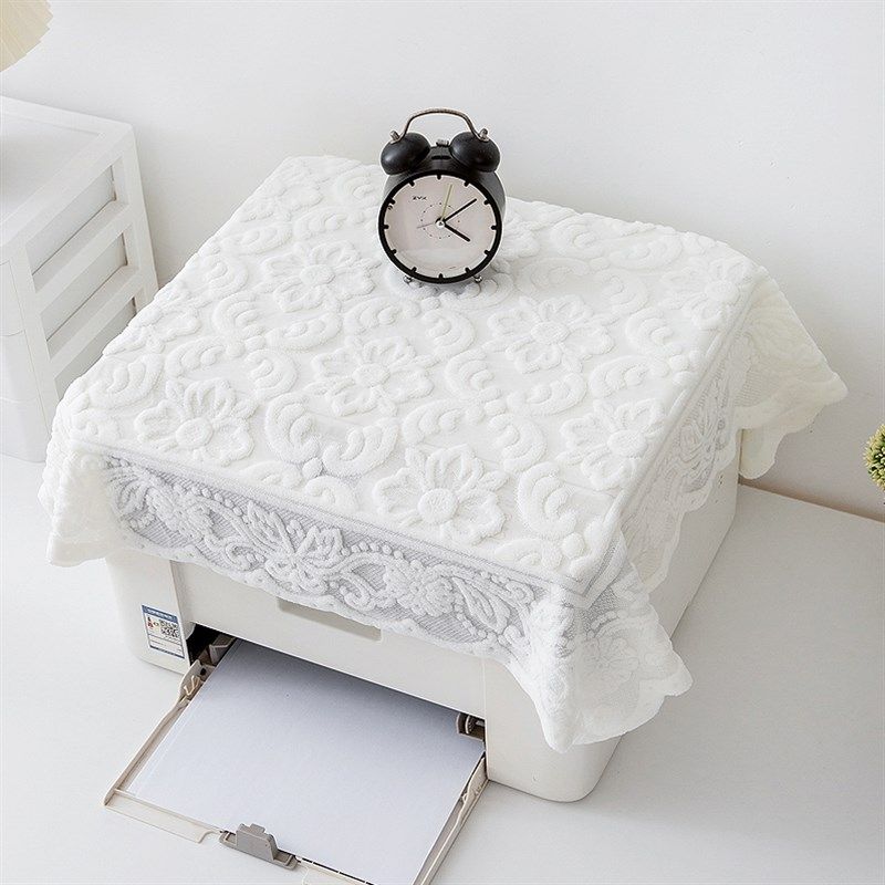 打印机防尘盖布床头柜冰箱洗衣冰柜镜子白色纱蕾丝罩轻奢万能方巾,居家布艺,万能盖巾,淘宝优惠券,粉丝福利购,淘宝优惠卷