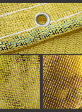 黄色建筑安全网阻燃网密目网橙色橘红色外墙装饰装修防护网电梯网