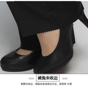 春夏女西裤直筒黑色职业长裤正装面试西装裤中高腰工作服薄工装裤