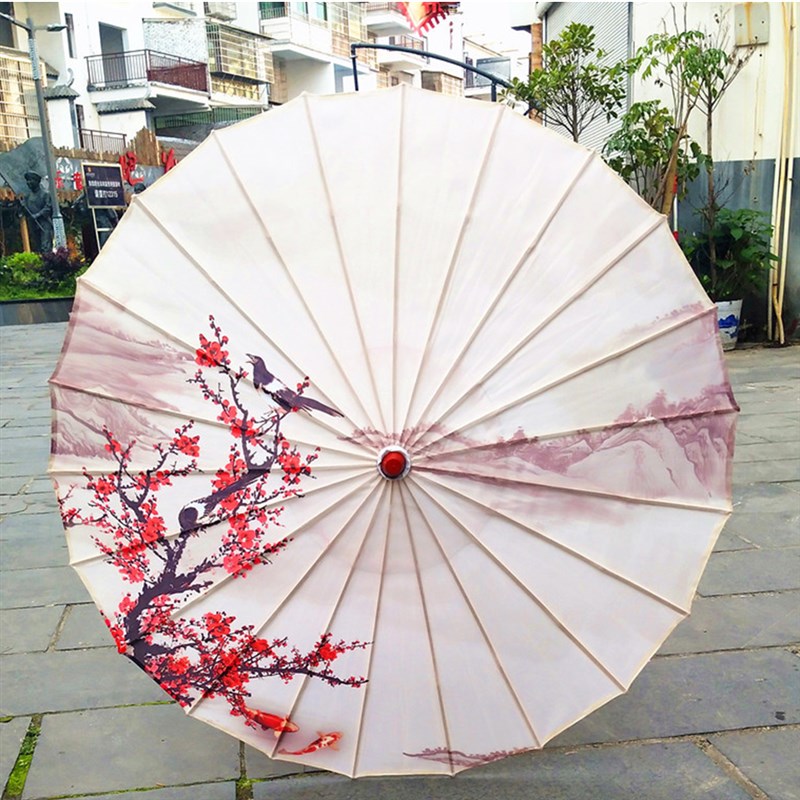 梅花古风汉服拍照道具伞舞蹈油纸伞走秀景区店铺吊顶装饰工艺伞