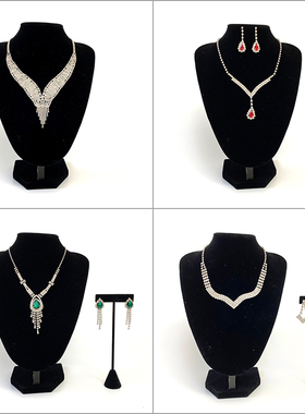 样板房衣帽间卧室模特项链耳环组合摆件展示软装饰品全屋陈列橱柜