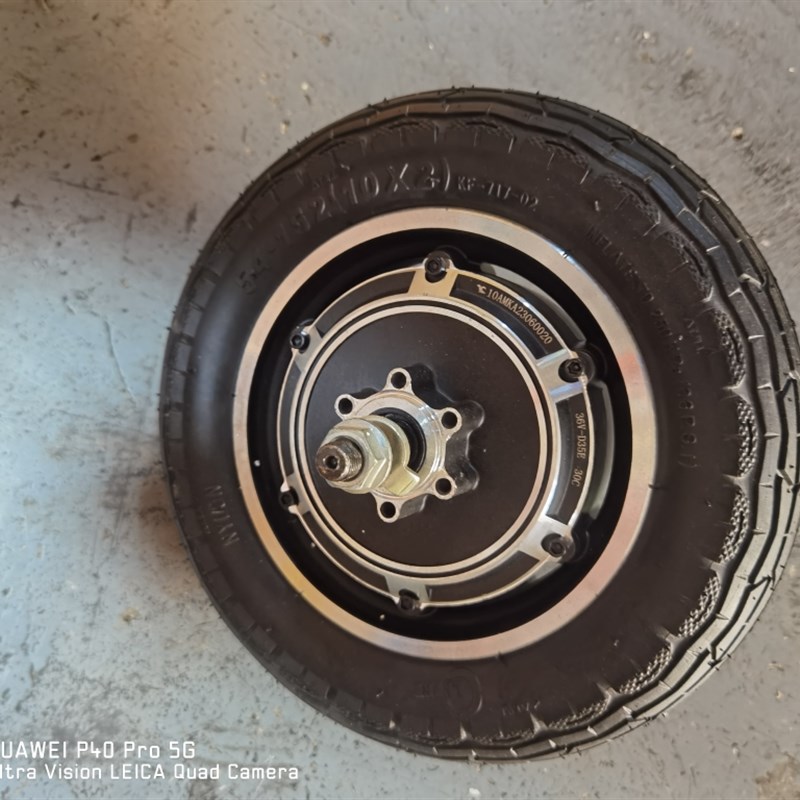 10寸碟煞轮毂无刷滑板车电动车马达配10*2.125 2.5 2.75 3.0轮胎