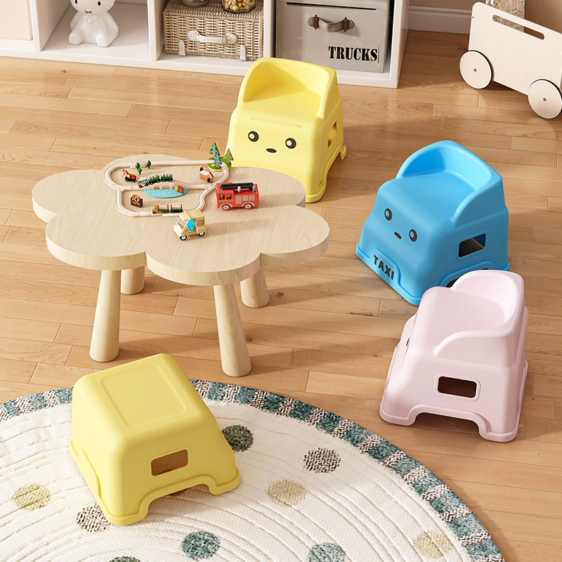 创意小凳子家用宝宝凳子客厅儿童沙发靠背椅吃饭椅子防滑洗澡板凳