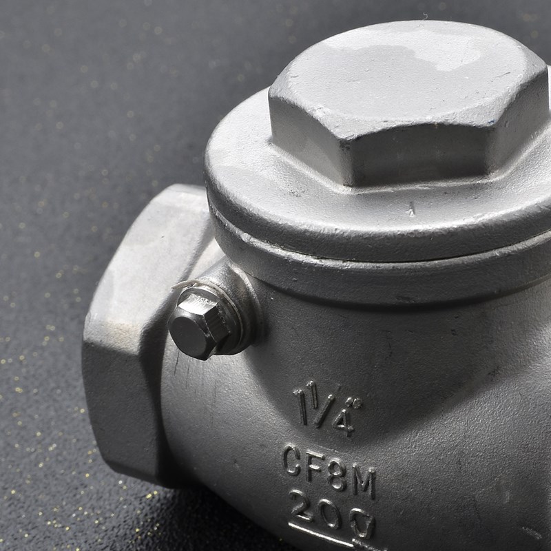 201/304不锈钢丝扣止回阀H14W-16P内螺纹卧式止逆阀单向阀6分 1寸