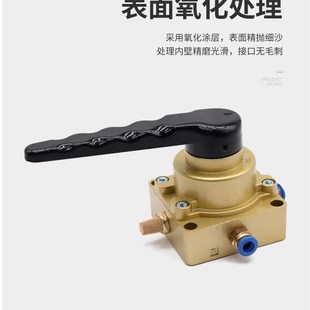 气动手动阀手转阀HV D气缸控制换向开关手扳阀 200 02B