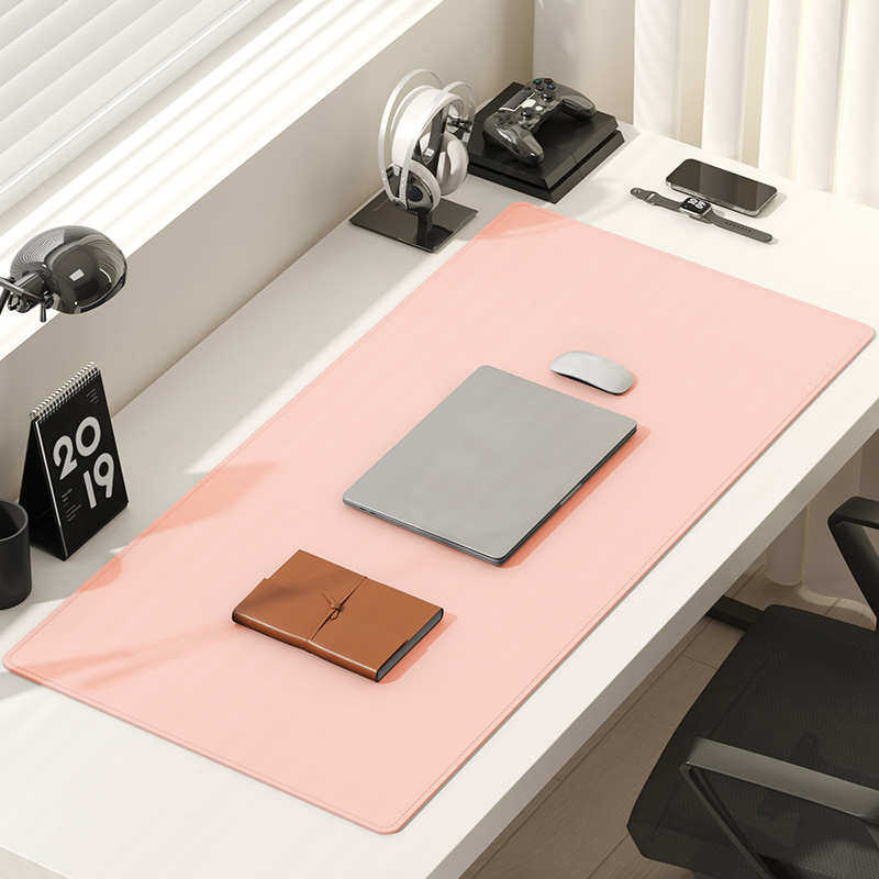 写字笔记本电脑宿舍桌面键盘办y公室超大大号桌布垫皮革书桌鼠标