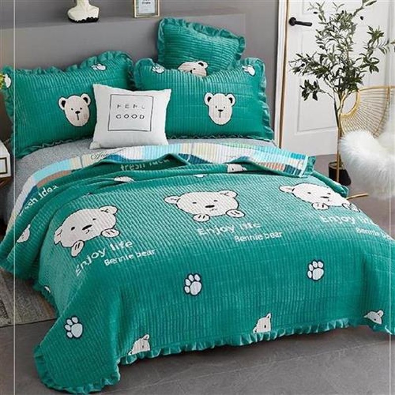 温馨床单厚冬款炕罩两面大v尺寸榻榻米炕套罩大炕家用床盖垫单人