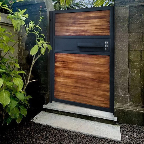 铁艺大门实木门别墅庭院门单开门双开对开门花园门小区院子门定制