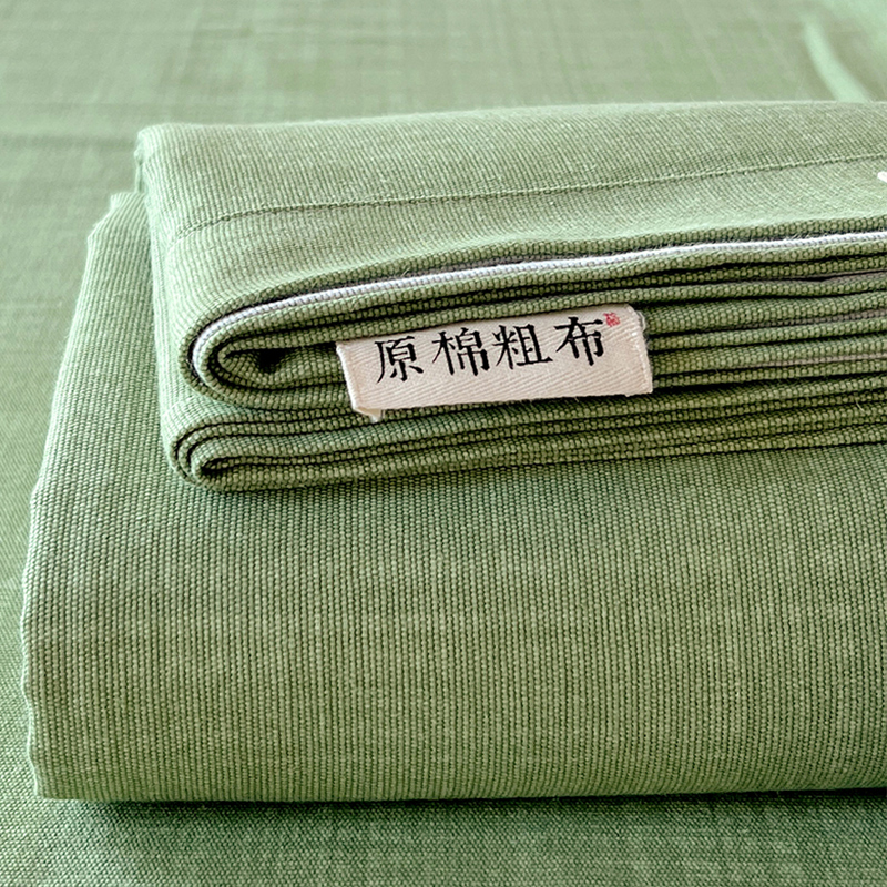老粗布床单单件纯棉100全棉被单三件I套夏季单人宿舍加厚防滑垫单