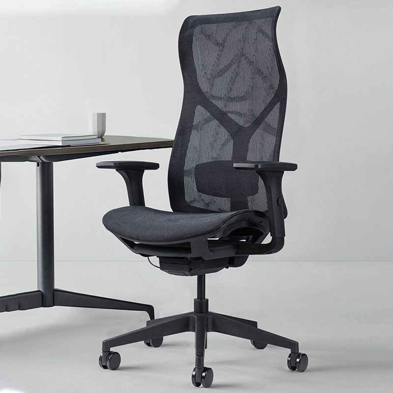 透气员工椅子舒适弹性职t员椅电竞游戏椅子带滑轮升降主管椅会议