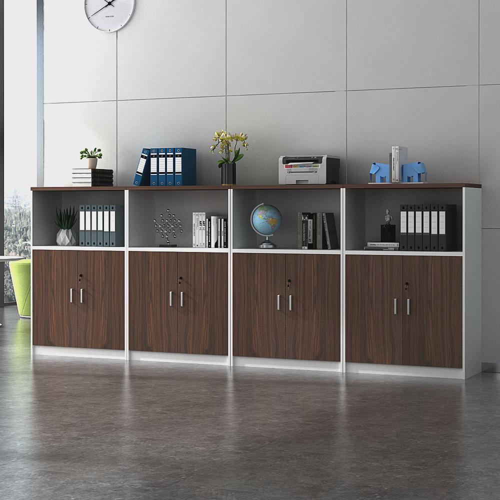 文件柜办公柜矮柜储物p柜资料柜收纳柜落地柜木质带锁办公室隔断