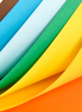 A4彩色卡纸160g180g硬卡纸贺卡纸100张儿童diy绘画创意手工纸彩纸