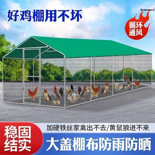鸡棚遮雨棚骨架鸡舍户外家禽养殖鸡笼子挡风防雨防晒简易搭建厂家