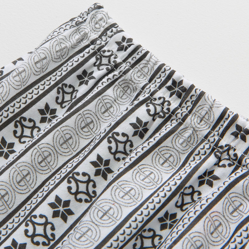 4条中老年男平角裤纯棉条纹大码老人厚内裤短裤高腰阿罗老头裤头