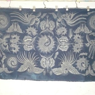 虫鸟鱼花图案 批量 蜡染围巾 订制 单件 蜡染布包蜡染服装 蜡染画