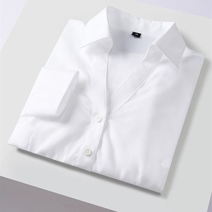 星徽顾问工作服白色衬衣修身 4s店销售职业工装 奔驰衬衫 2023新款