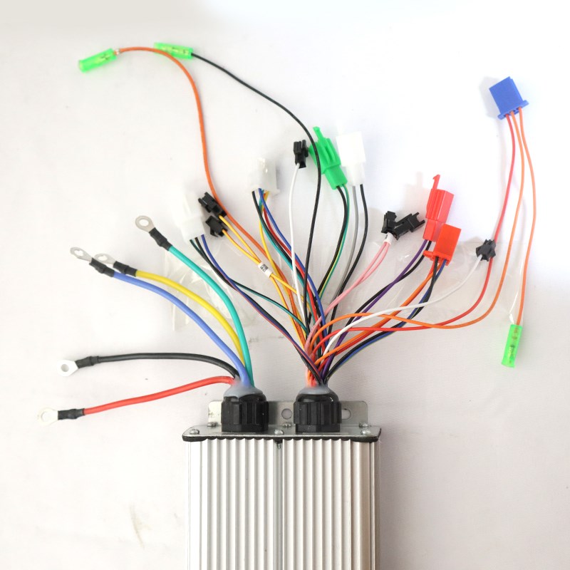 低速工程车大功率智能无刷电机后桥控制器18 24管改装电动三轮60v