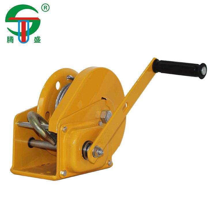 手动绞盘手摇卷扬机手摇绞车2600磅带自锁