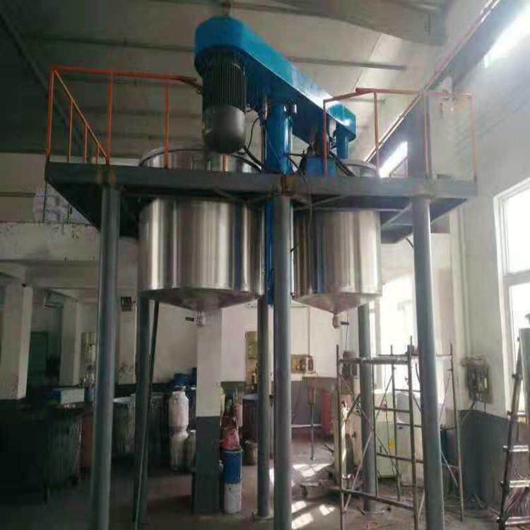 分散机油漆涂料搅拌机液压升降速分散机电动转头一机双缸分散机