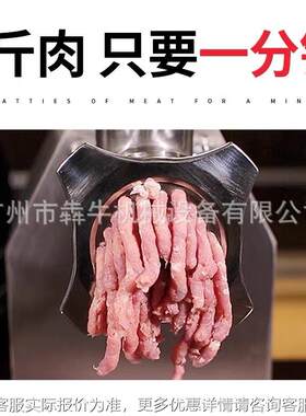 犇牛机械绞肉小型商用家用多能绞2馅机8型12型2型XBI32功绞机肉机
