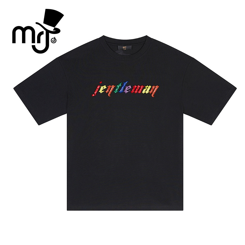 MRJ周杰伦原创品牌2025新款夏季宽松圆领短袖T恤休闲上衣男女同款