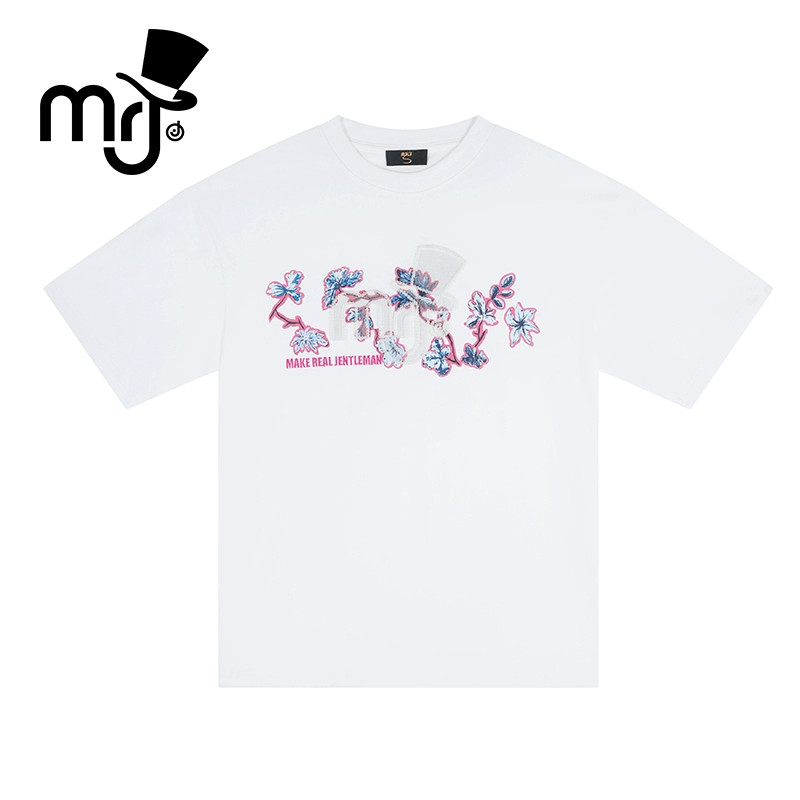 MRJ周杰伦原创品牌2025新款夏季男女同款圆领休闲短袖百搭T恤上衣