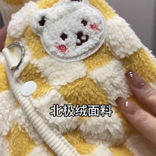 金银渐层布偶蓝猫宠物猫咪衣服可爱防掉毛秋冬保暖可牵引棉衣马甲