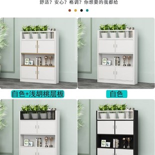 隔断花槽柜办公室矮柜文件柜木质组合绿植屏风置物架工位遮挡边柜