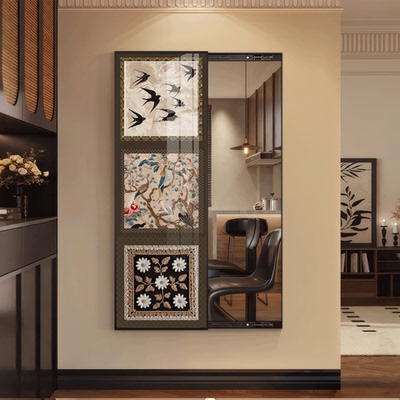 亿笔一画中古风客厅全身镜隐