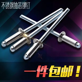 抽芯拉钉3.2 包邮 4.8 304不锈钢抽芯铆钉100只一包拉铆钉