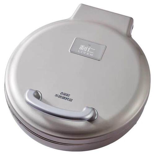利仁小钢人无涂层电饼铛煎烤机大面积3495双面加热家用电饼铛