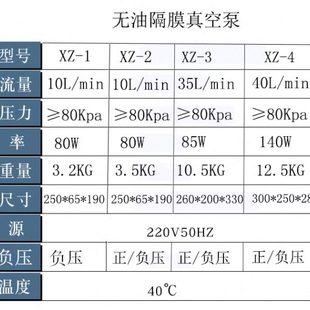 实验室抽滤装 无油隔膜真空泵静音正负压便携式 置真空泵小型抽气XZ