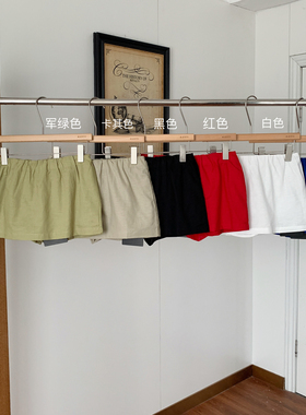 早安【樊樊】 本期强推!!超万搭亚麻半裙100加厚亚麻本布里裤短裙