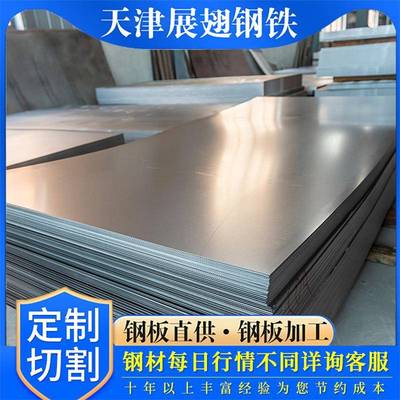 镀锌钢板卷Q235B钢板卷热轧板电解板白铁皮冷轧板卷现货天津