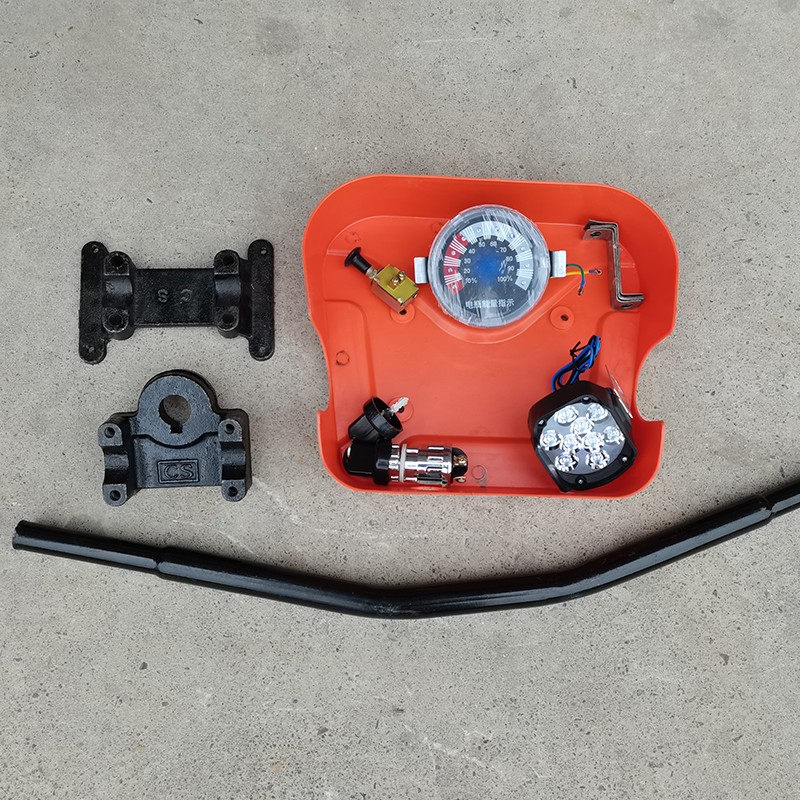 单卡减震器前叉总成建筑工地电动三轮车改装 前轮胎转向全套配件