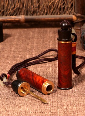 木质鼻烟壶鼻烟粉容器特色手工艺纯手工老货手把件老外事礼品