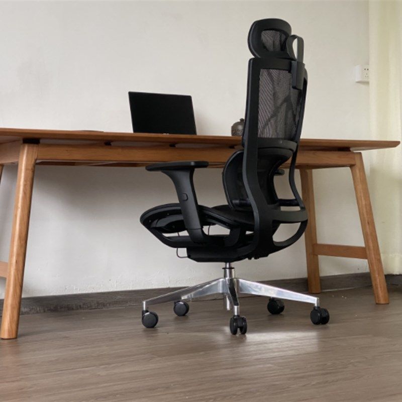 北美樱桃木悬浮式书桌家用学习电脑办公桌工作台定制做