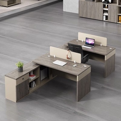 微机室电脑桌1米单人考试自习室学习桌抽屉屏风职员办公桌椅组合