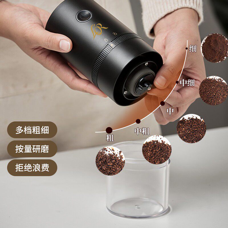 新品LO 新品档粗细调节陶瓷研磨电动咖啡豆磨豆机