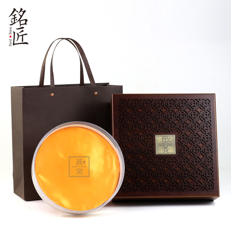 燕窝包装盒礼品盒燕窝木盒包装圆内盒通用天然干燕窝包装燕窝礼盒