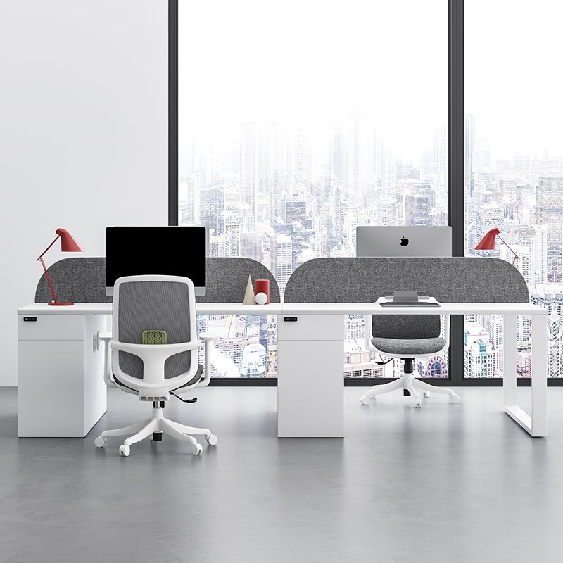 首本K办公桌椅办公室员工位四六人位现代屏风位职员桌