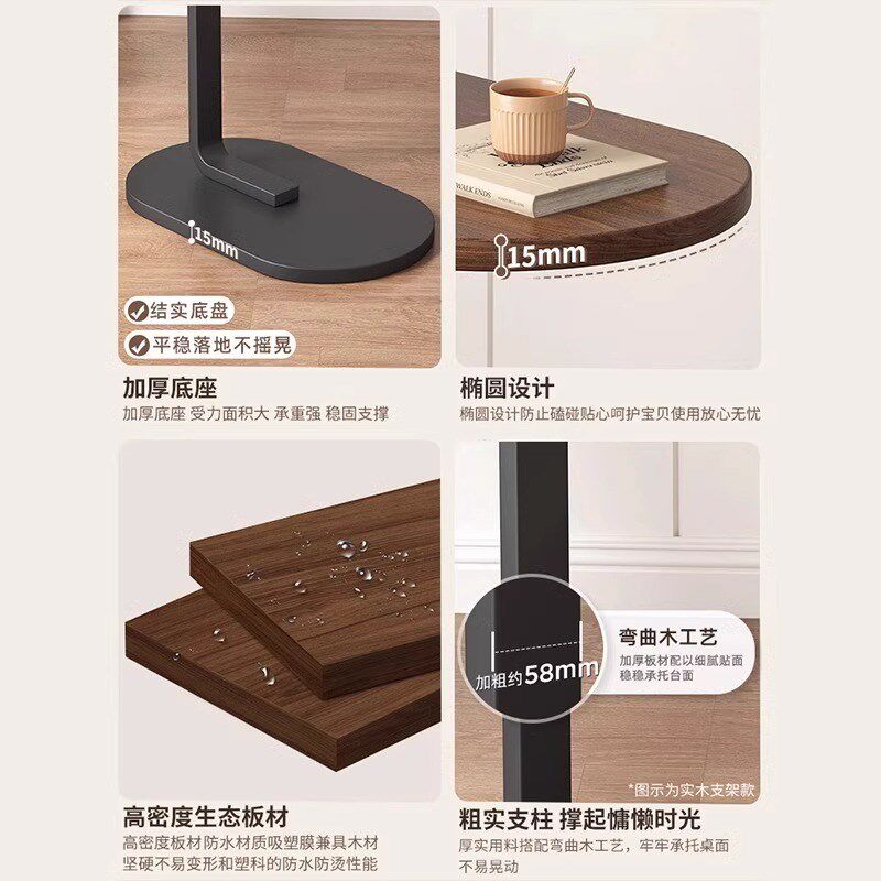 床边桌升降电脑桌家用客厅小型升降桌沙发小书桌办公桌子卧室床头