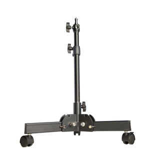 立群重型地灯架 背景灯架 摄影棚补光灯滑轮灯架 方管