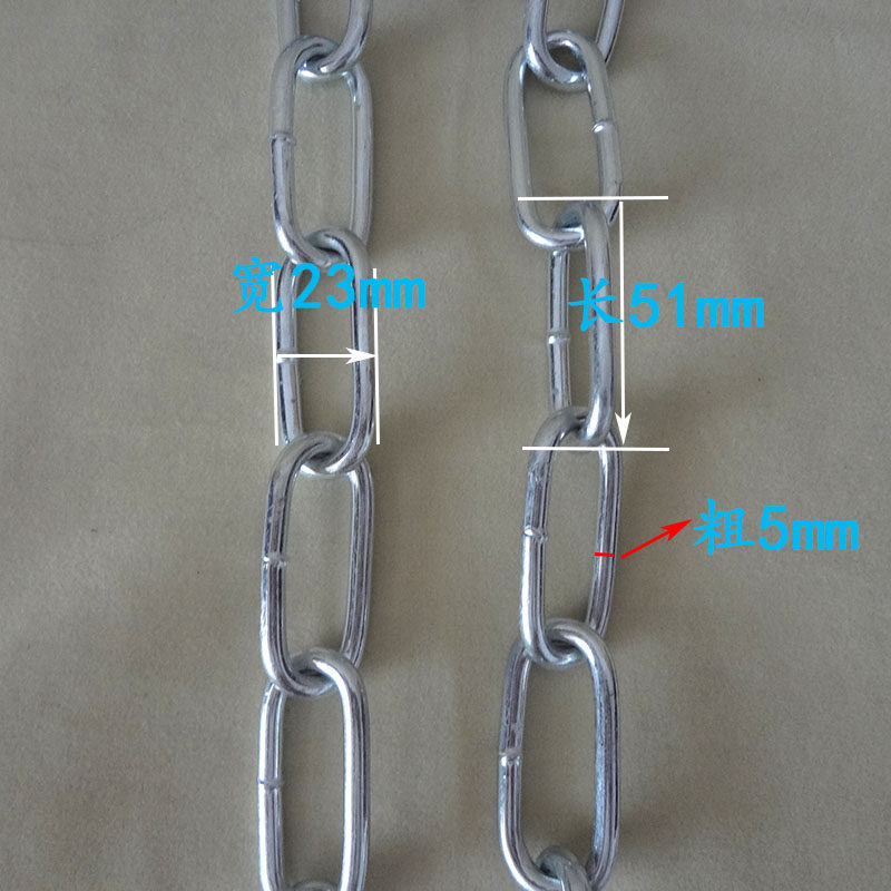 MM粗铁链五金链条高标准电镀锌铁环链锁链装饰链条灯具吊链