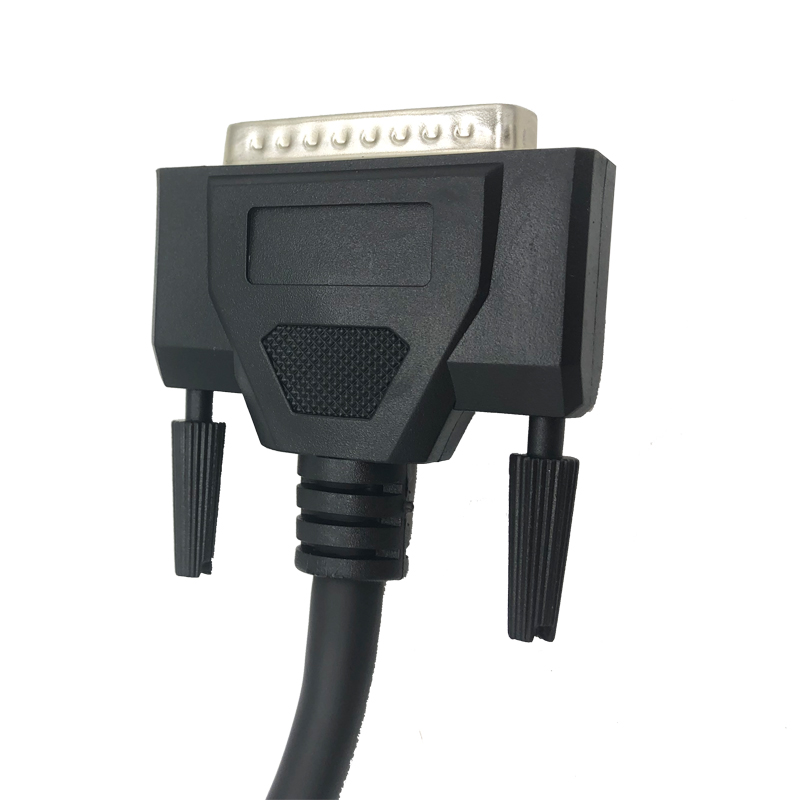 工业级HDB44公对公/公对母连接线 DB44针对针孔3排数据线 连接器