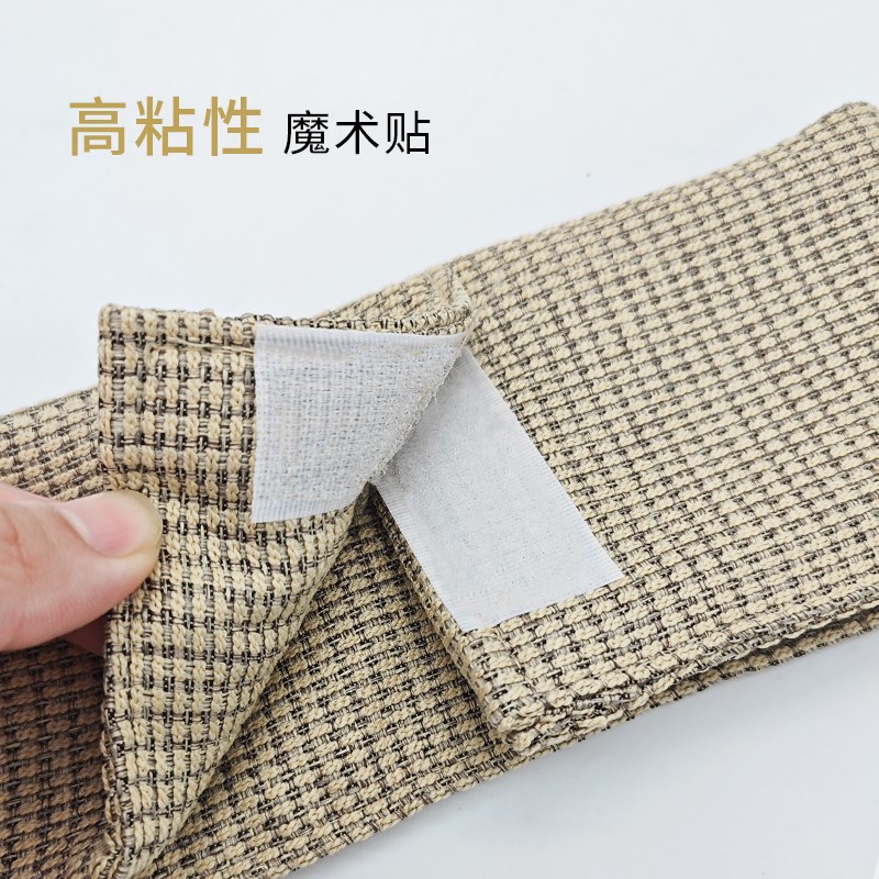 手工布艺窗帘绑带一对装现代简约扣环绑饰扎束带魔术贴固定捆绑带