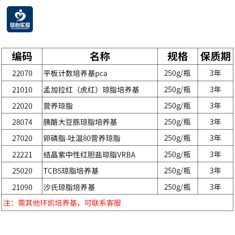 广东环凯营养琼脂培养基细菌计数纯化培养干粉